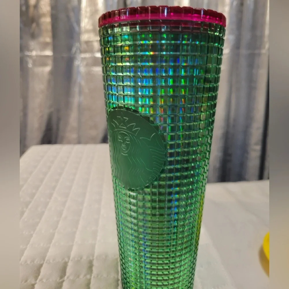 Starbucks 2023 Spring Watermelon Green Pink Venti Cold Cup Tumbler Collectible